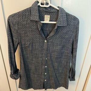 J Crew Chambray Perfect Shirt Size 0